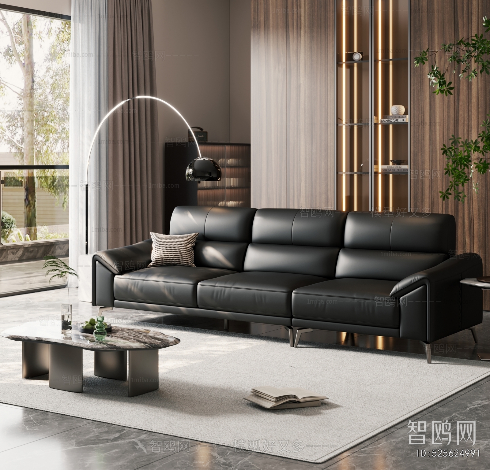 Modern Three-seat Sofa