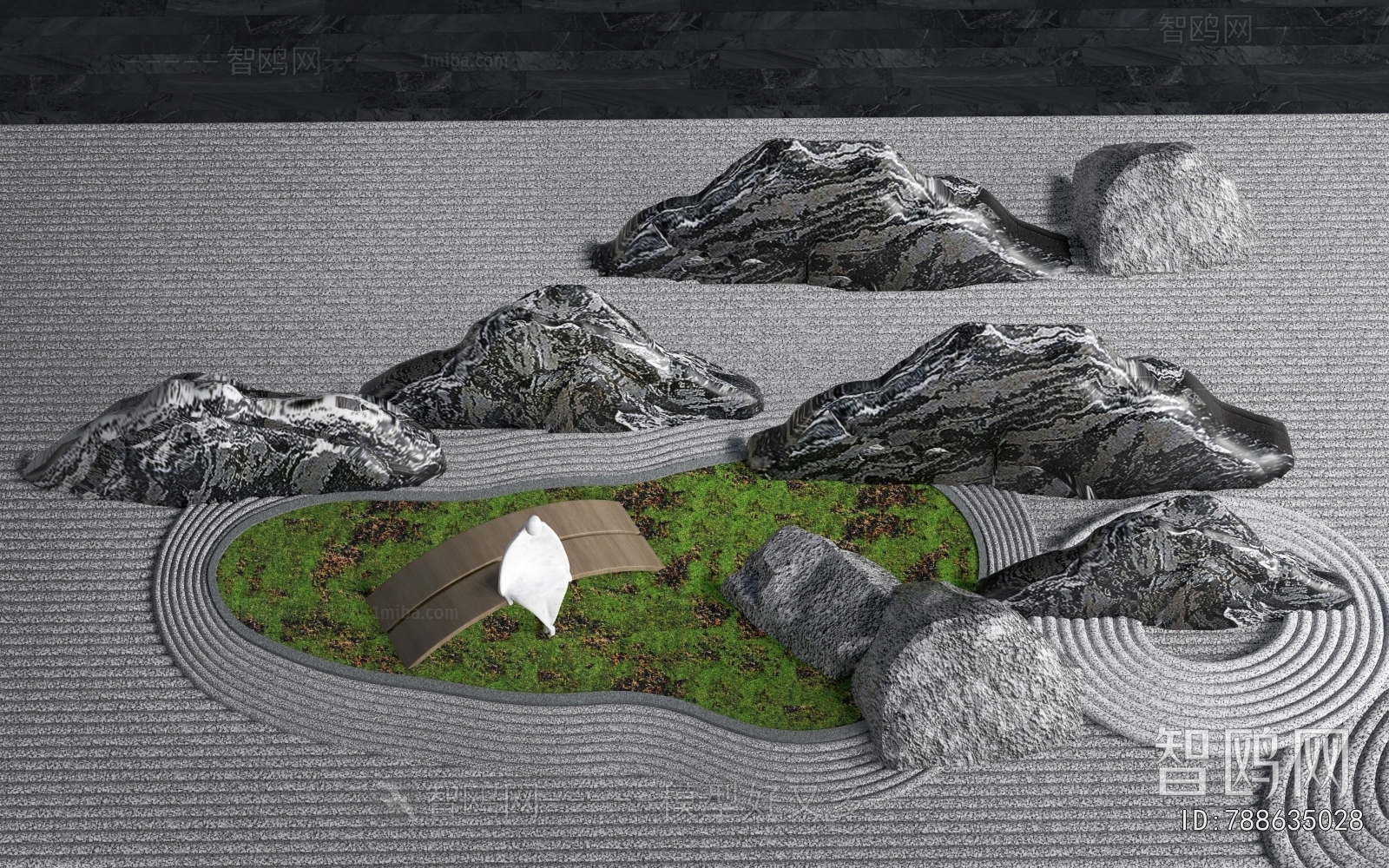 Modern Rockery Waterscape