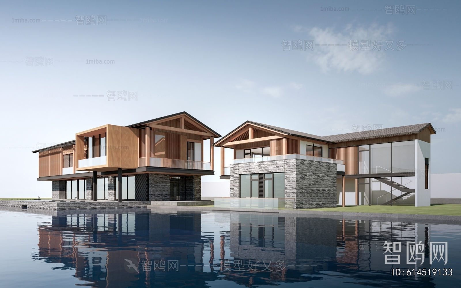 New Chinese Style Building Appearance