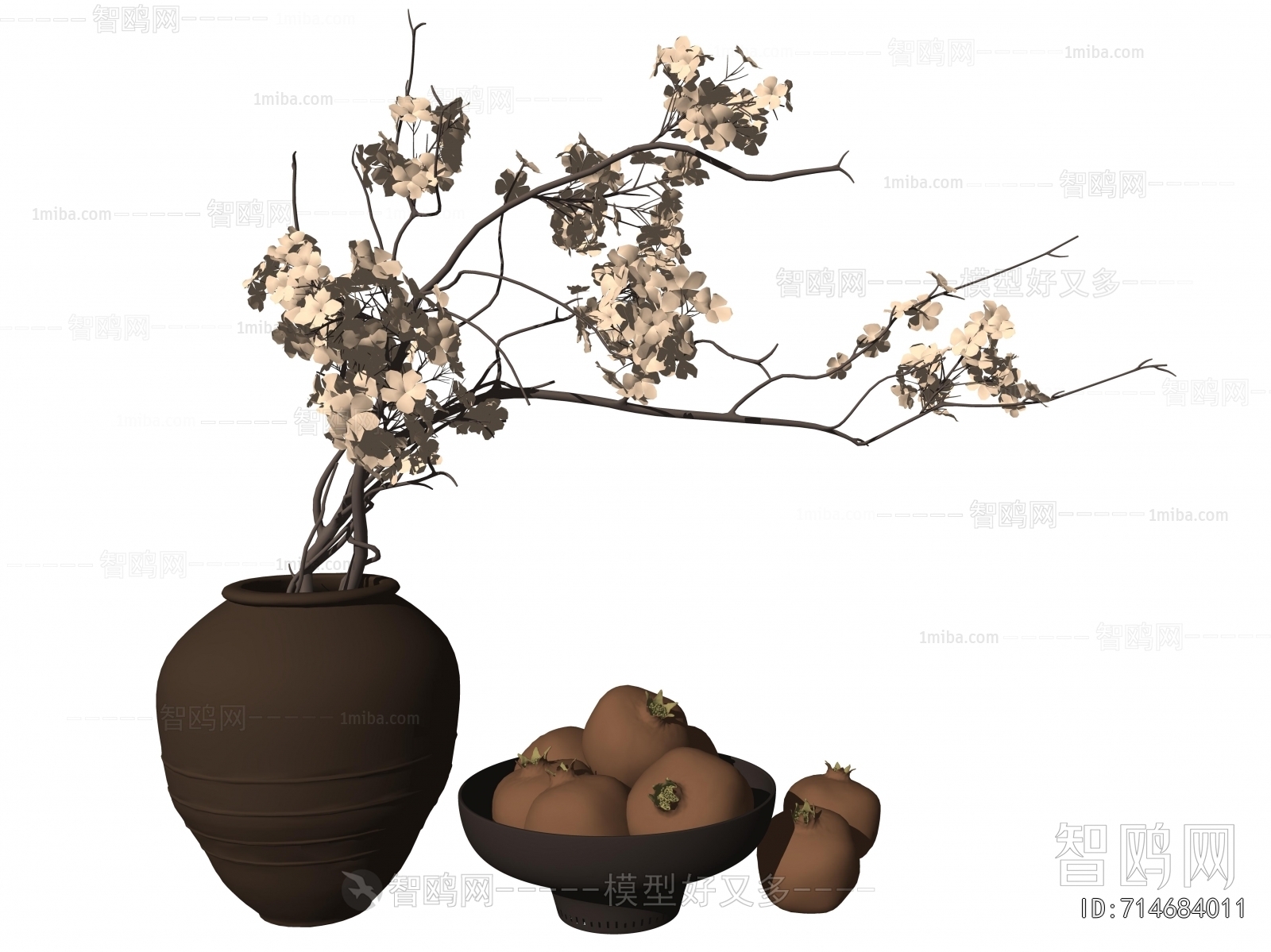 Wabi-sabi Style Dried Branch