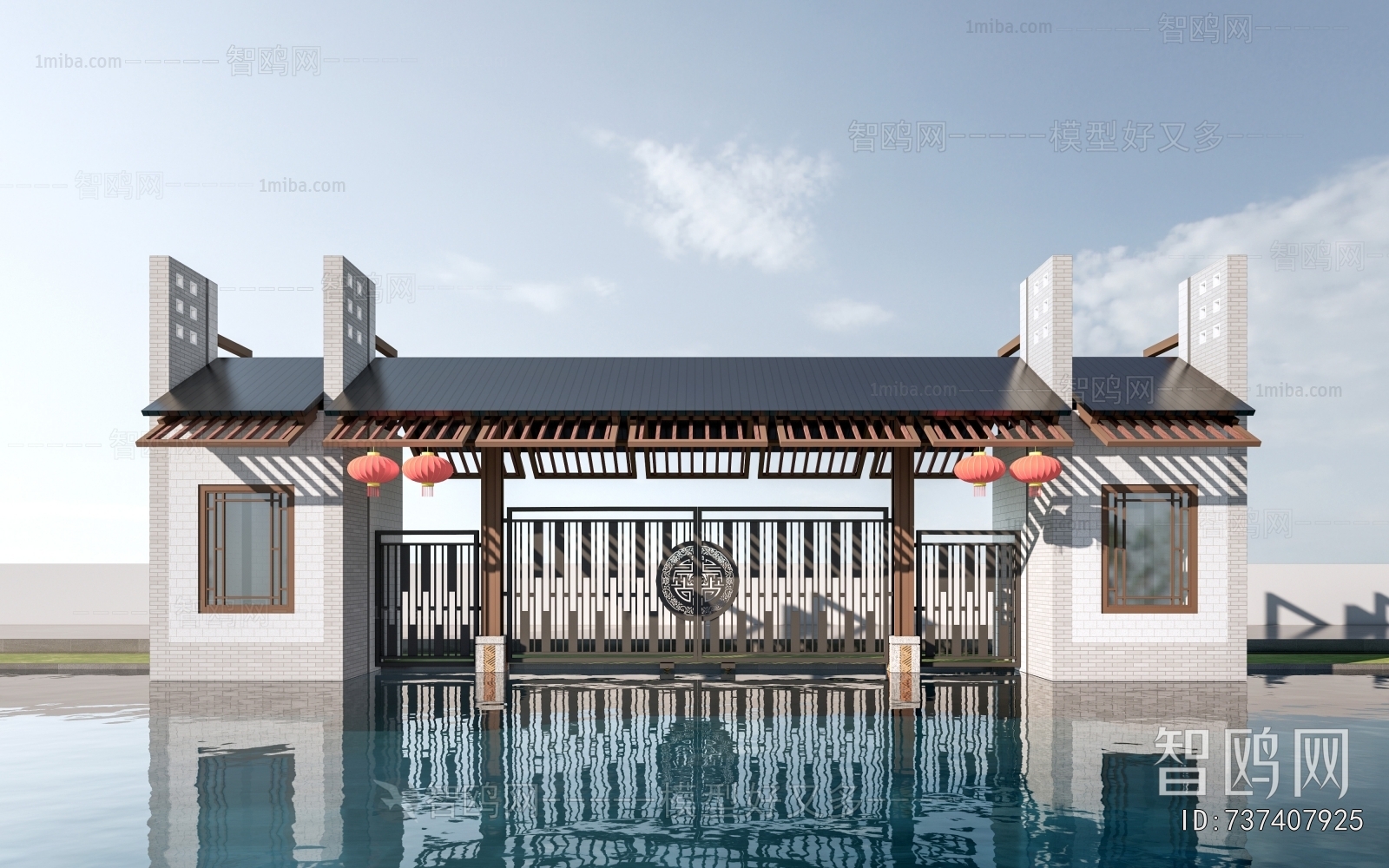 New Chinese Style Facade Element