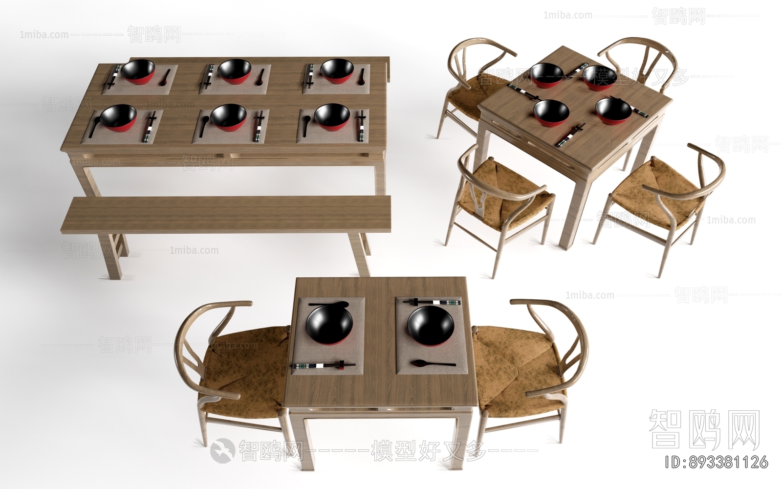 New Chinese Style Dining Table And Chairs