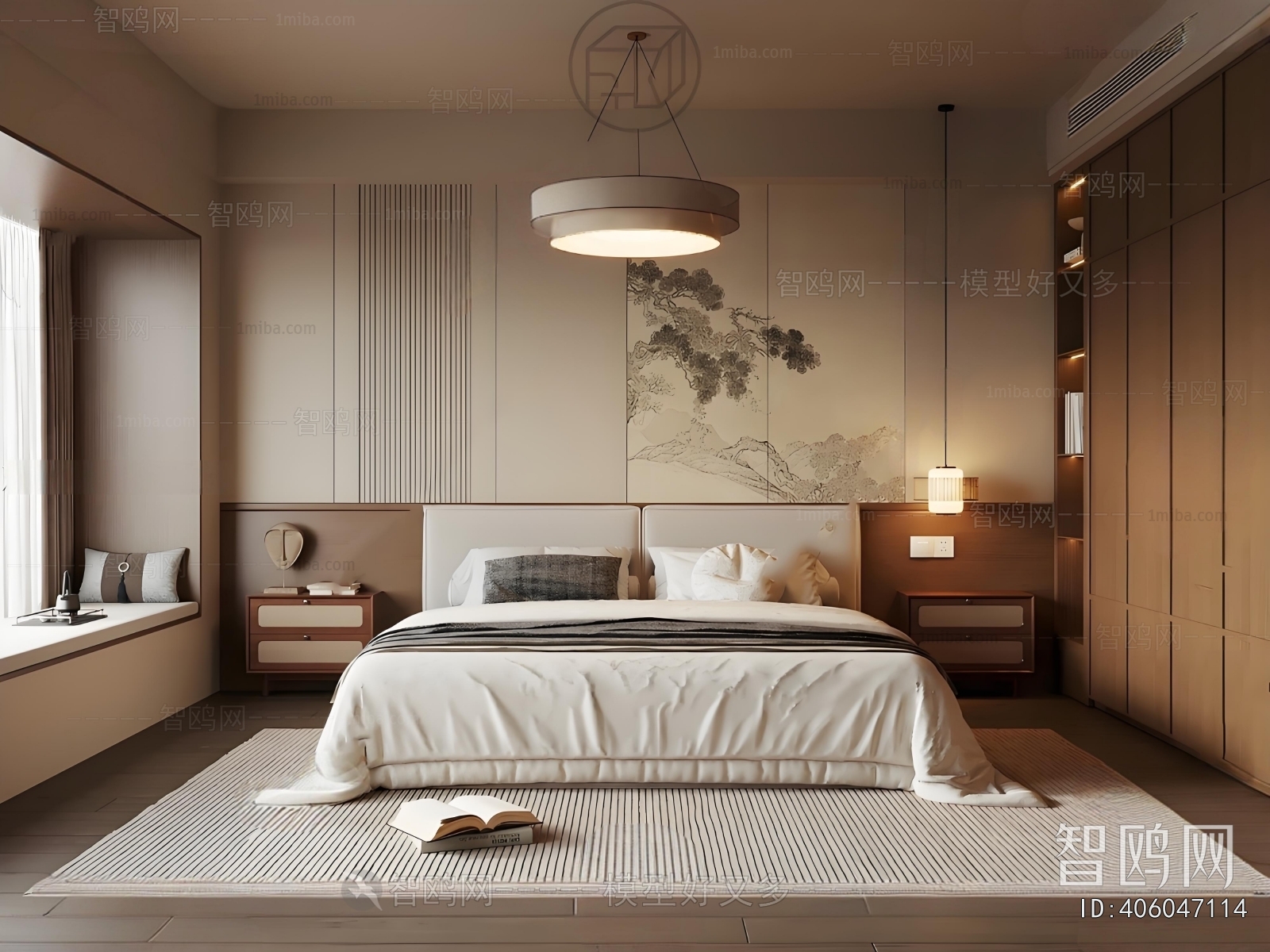 New Chinese Style Bedroom
