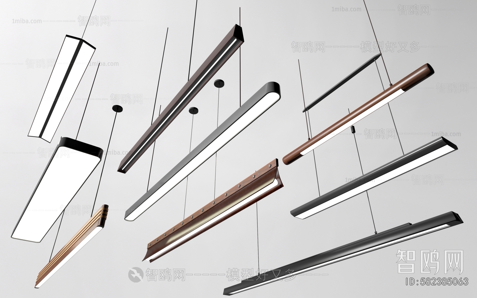 Modern Long Chandelier