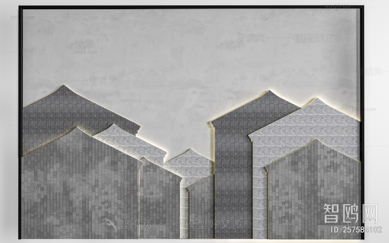 New Chinese Style TV Wall