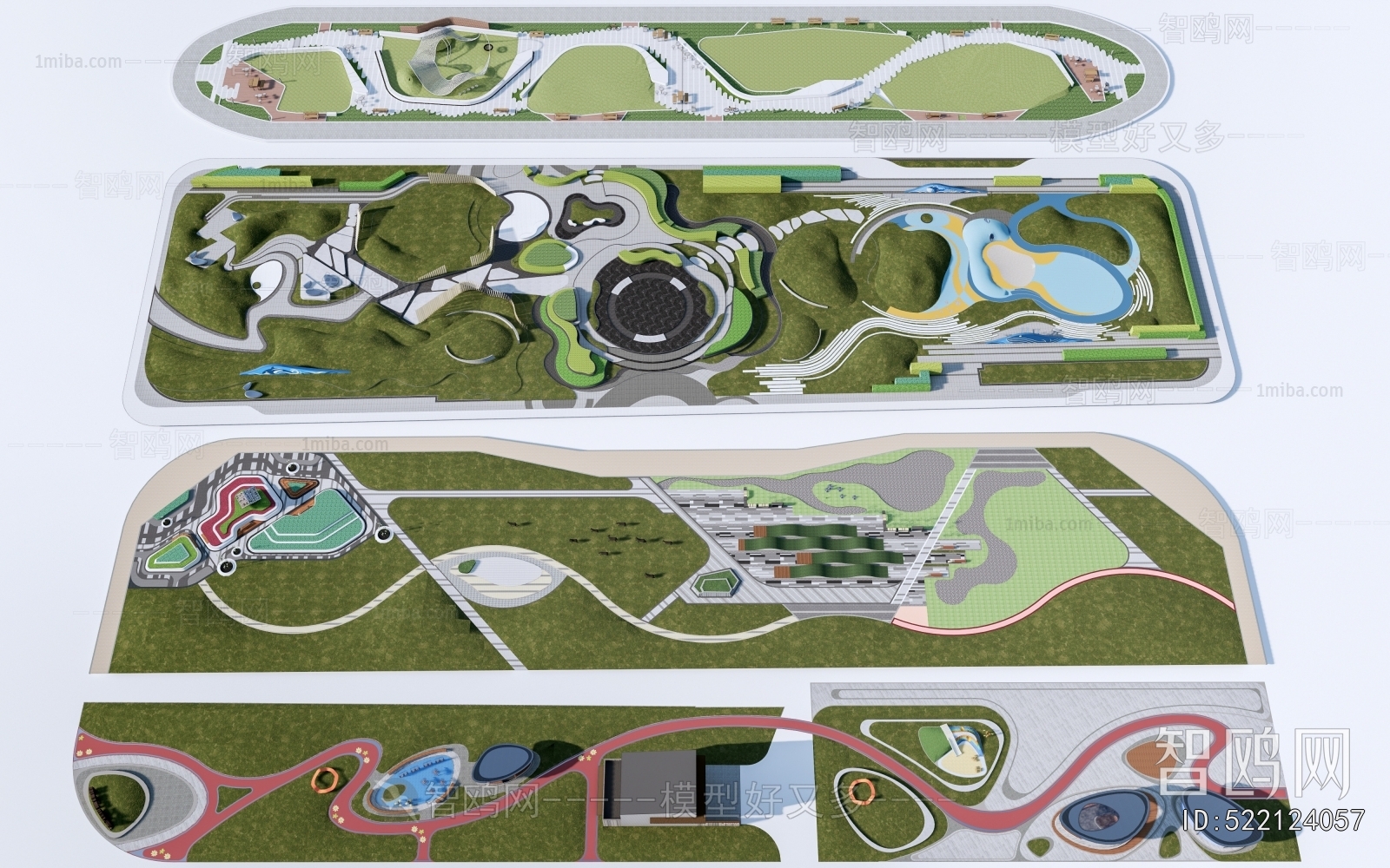 Modern Park Landscape