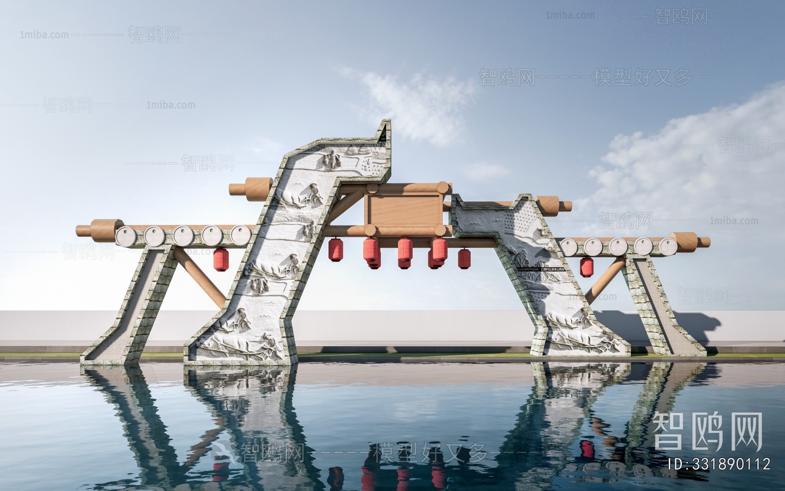 New Chinese Style Facade Element