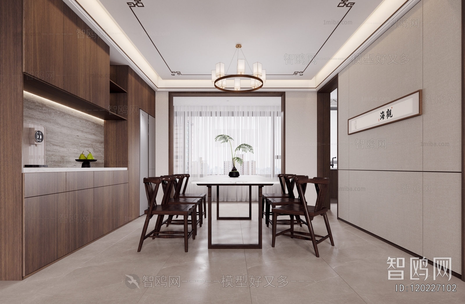 New Chinese Style A Living Room