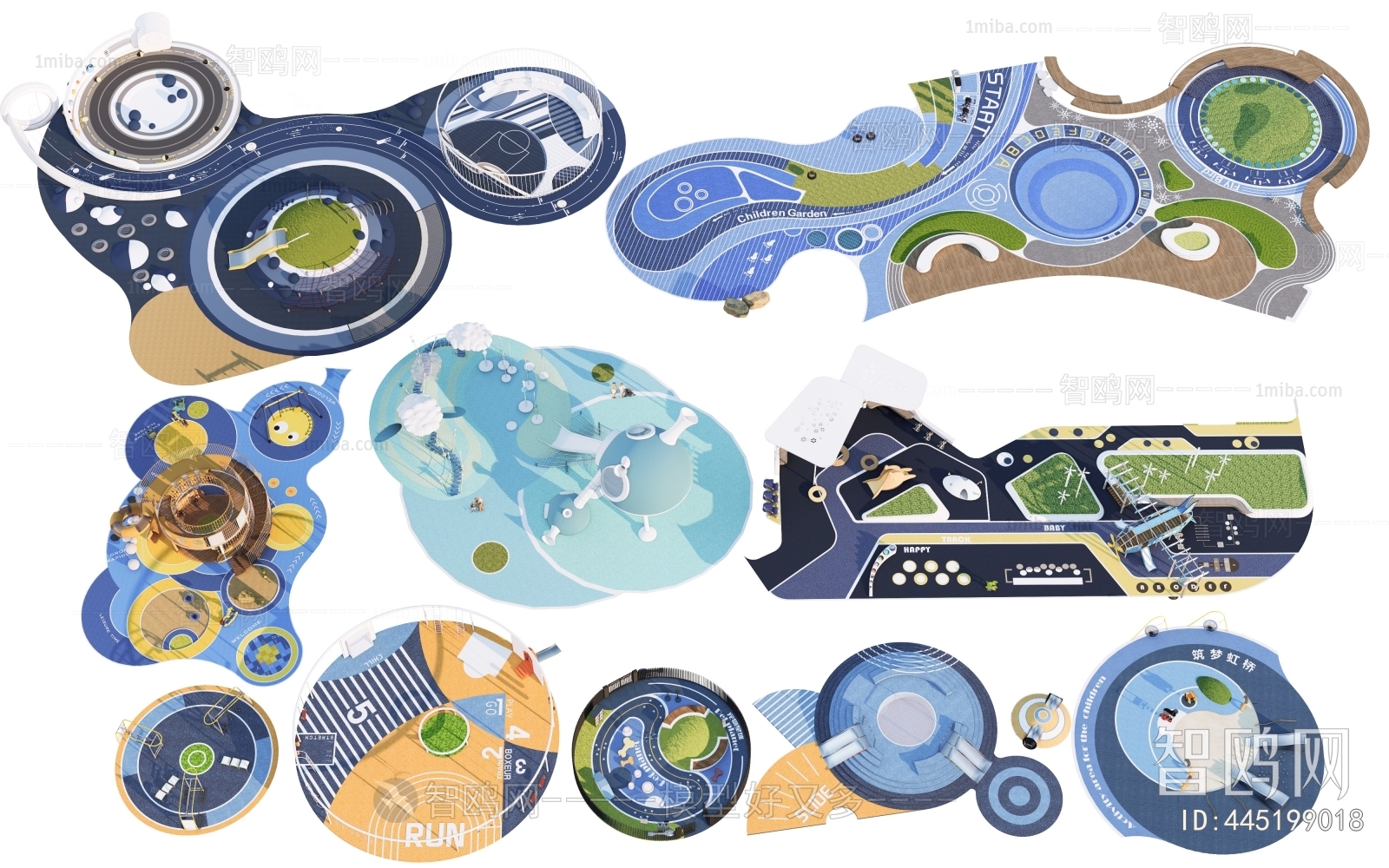 Modern Park Landscape