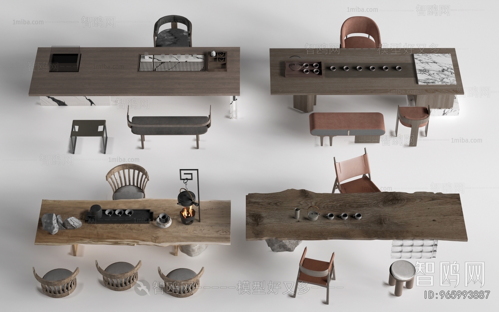 New Chinese Style Tea Tables And Chairs