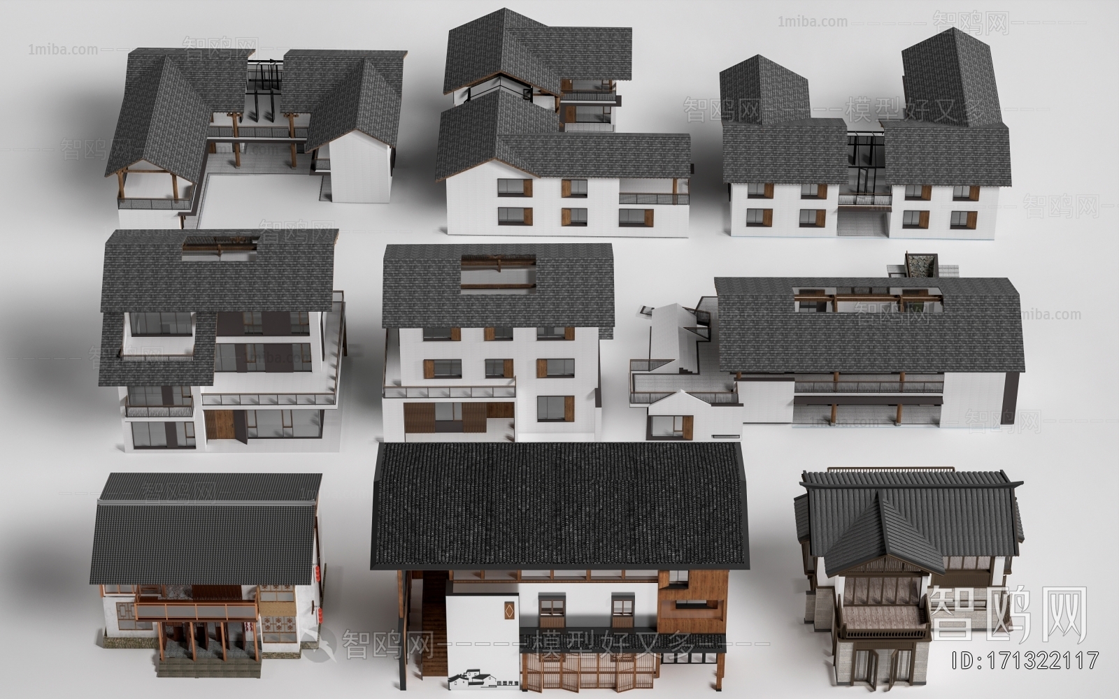 New Chinese Style Appearance Of Commercial Building