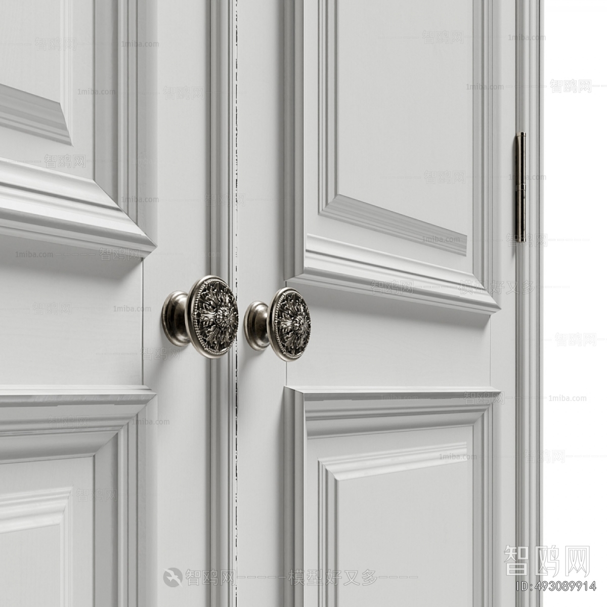 Simple European Style Double Door