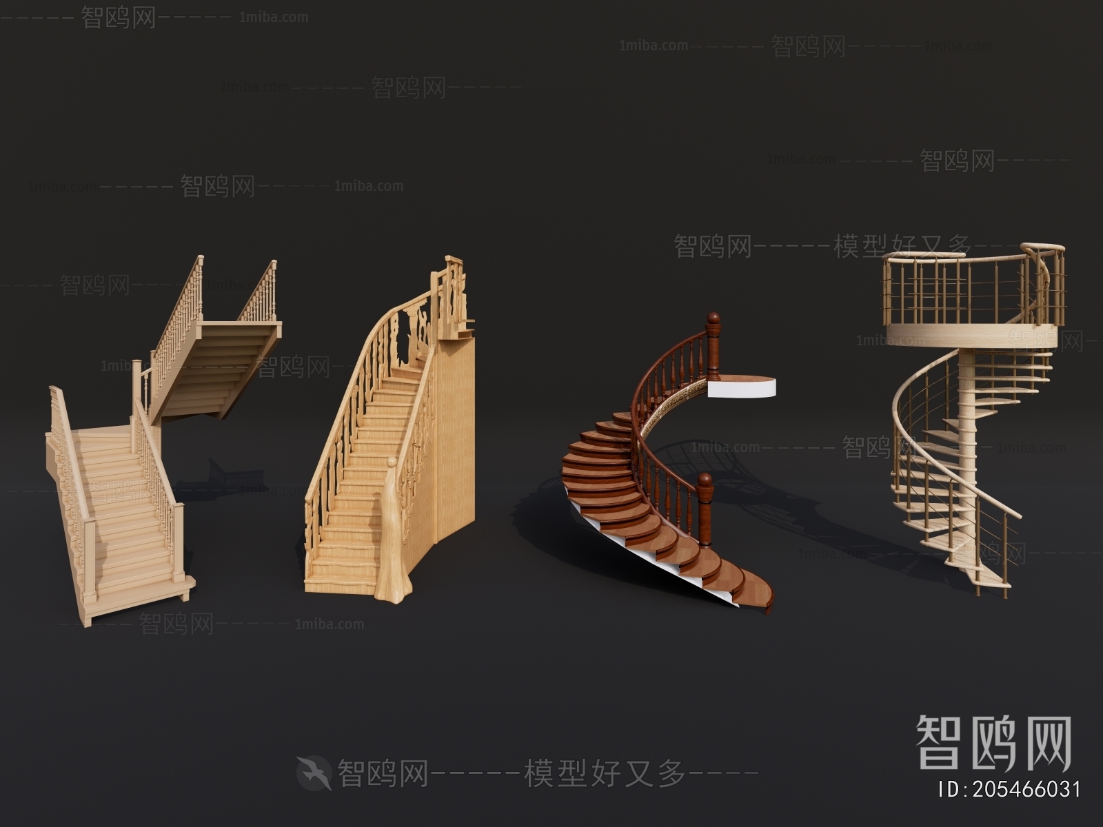 European Style Rotating Staircase