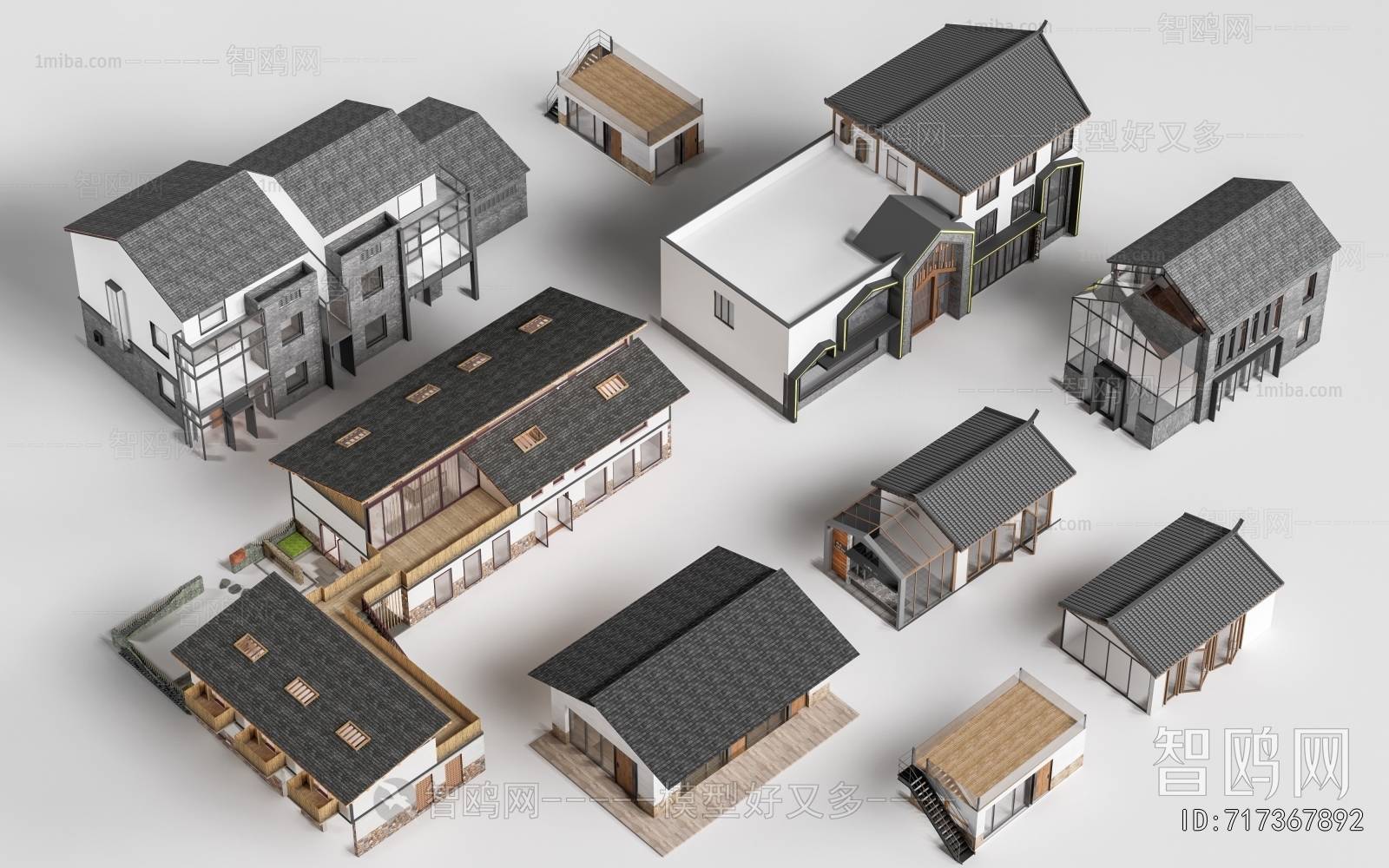 New Chinese Style Appearance Of Commercial Building