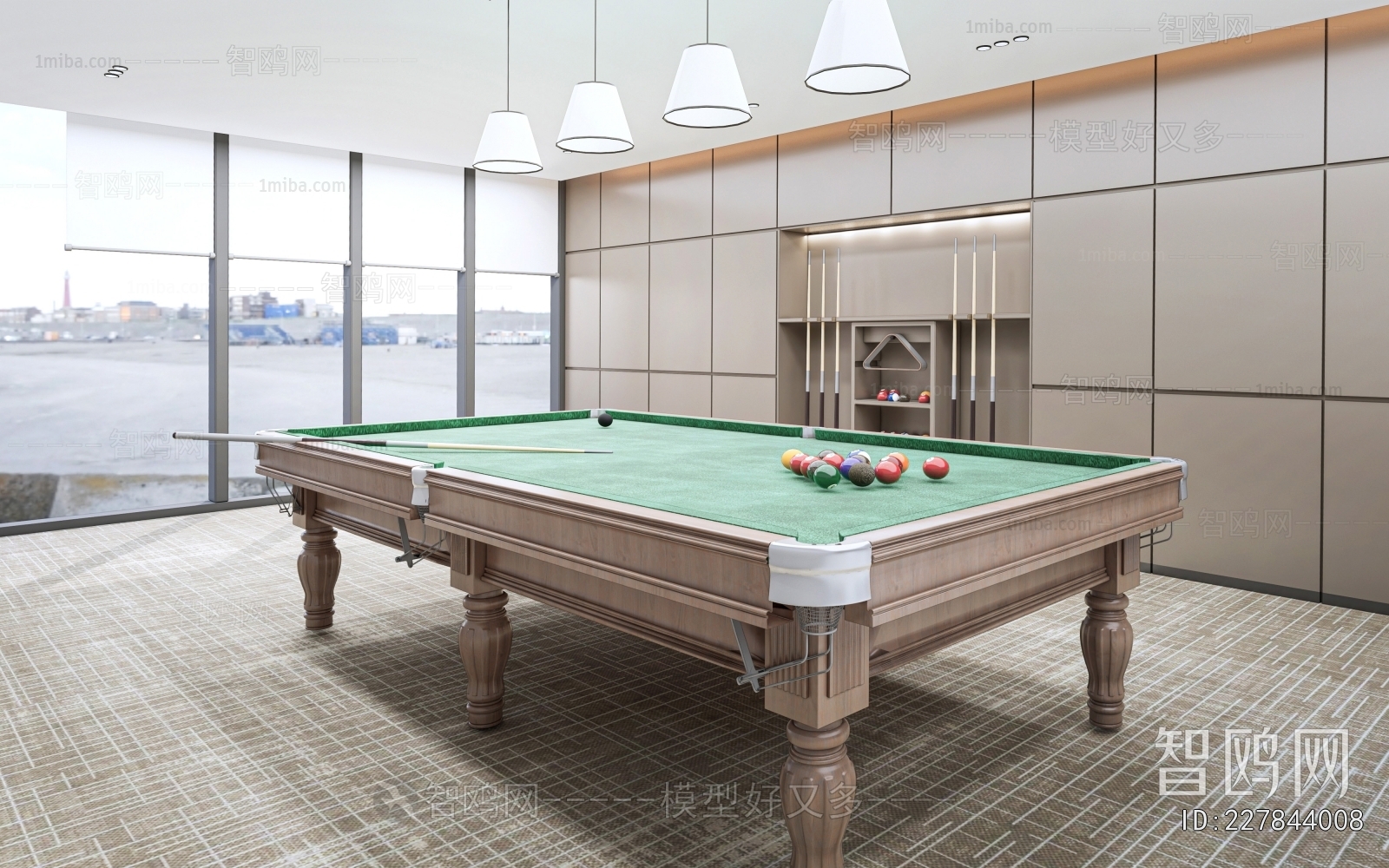 Modern Billiard Room