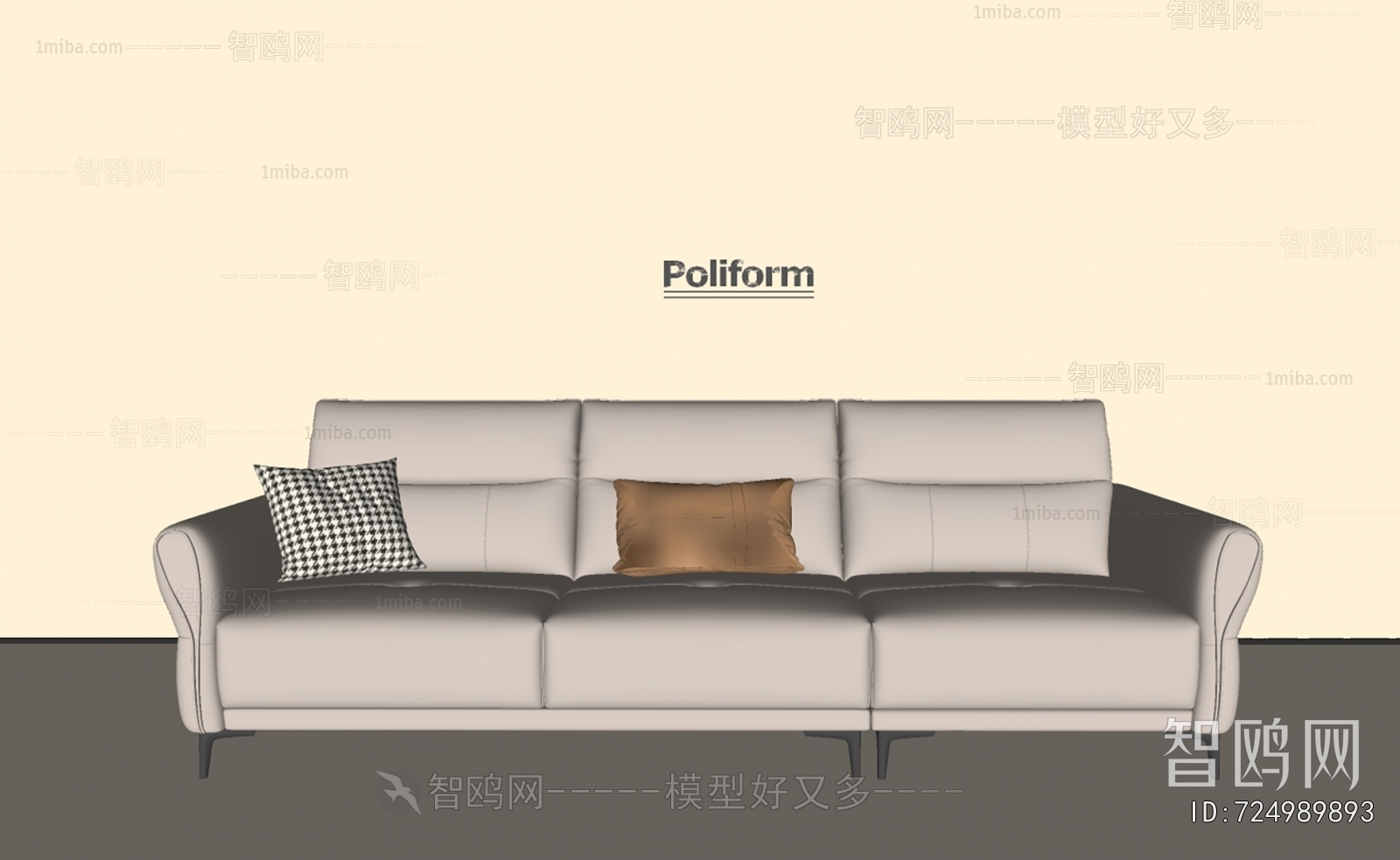 Modern Three-seat Sofa