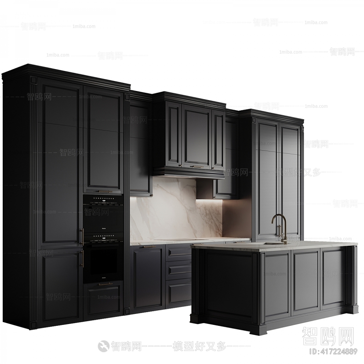 Simple European Style Kitchen Cabinet