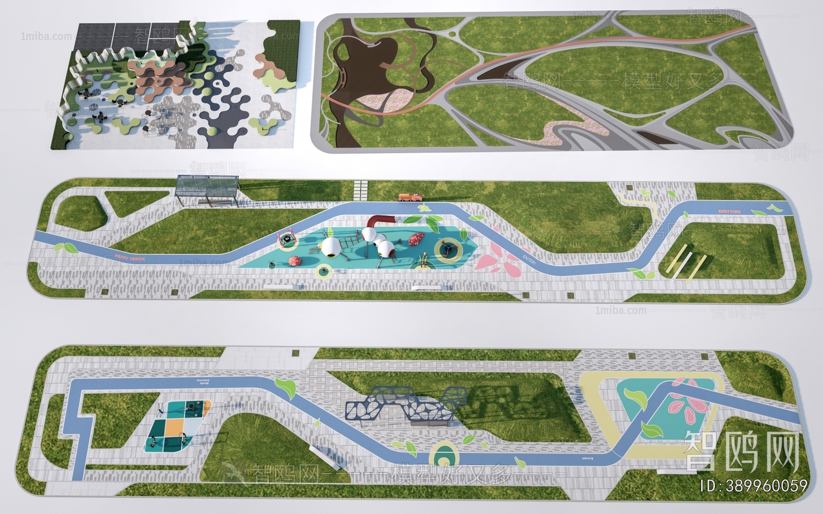 Modern Park Landscape