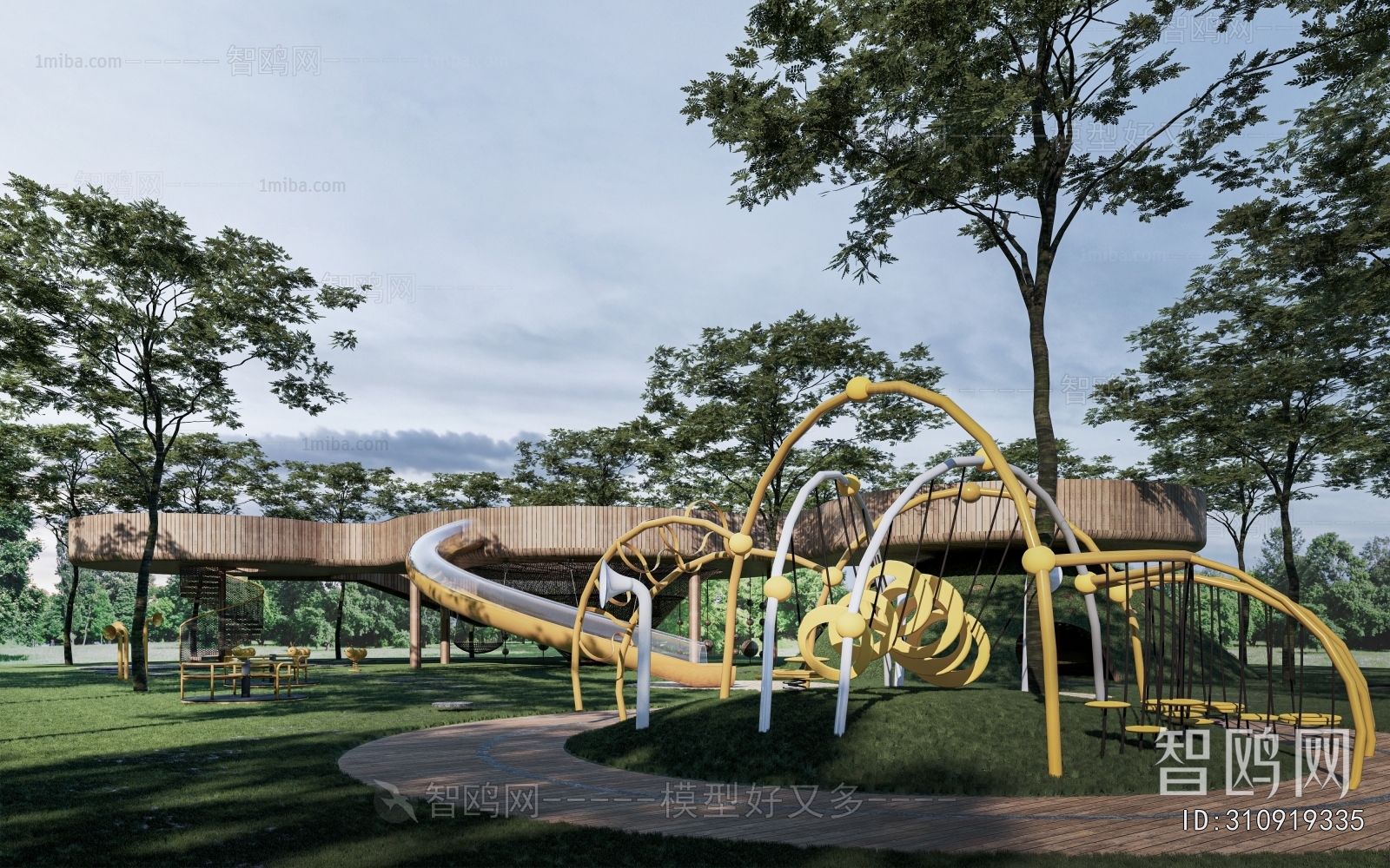 Modern Park Landscape