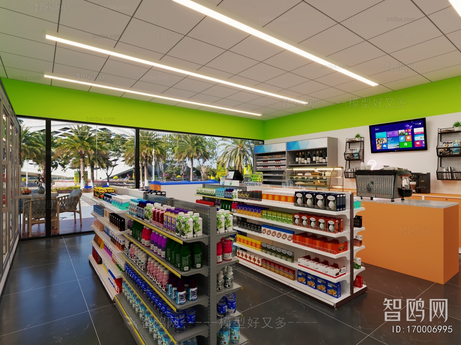 Modern Shopping Malls And Supermarkets