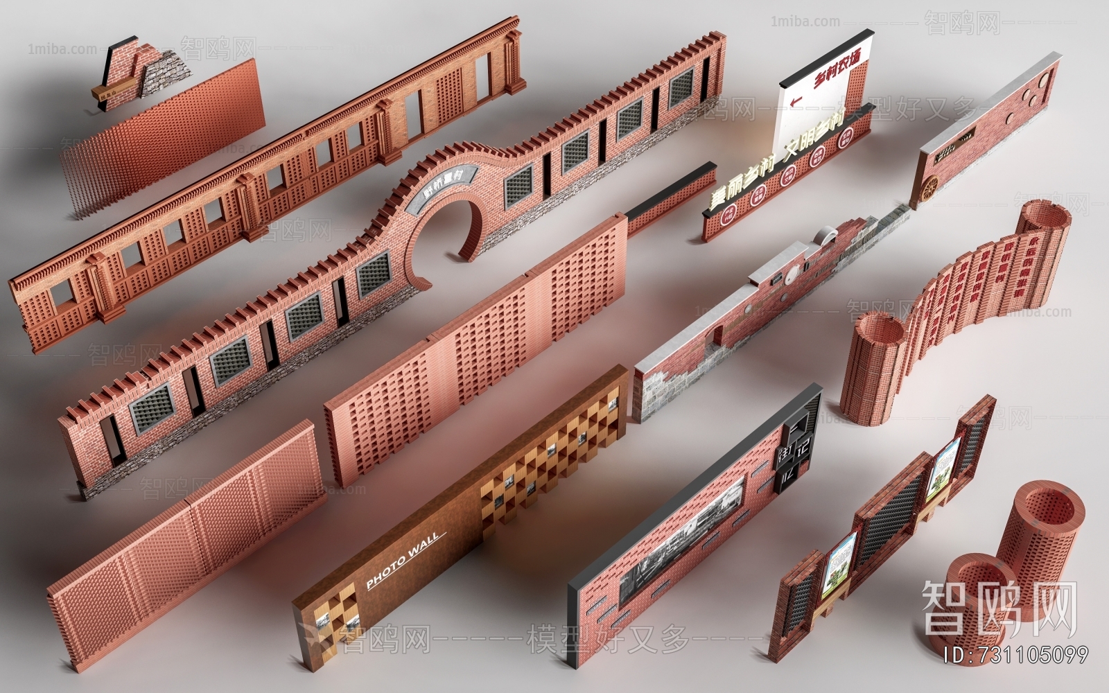 New Chinese Style Landscape Wall