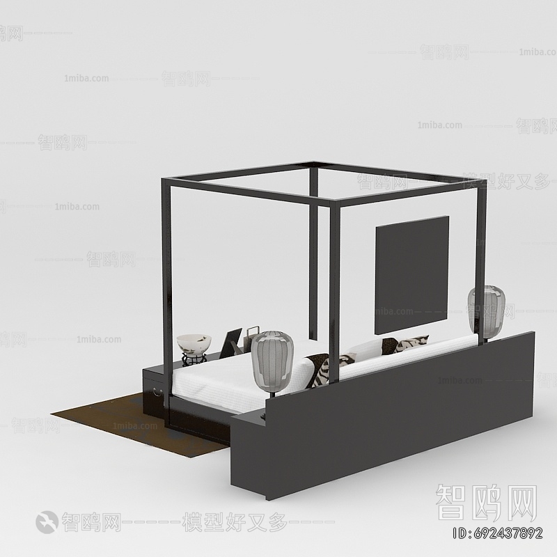 Chinese Style Double Bed