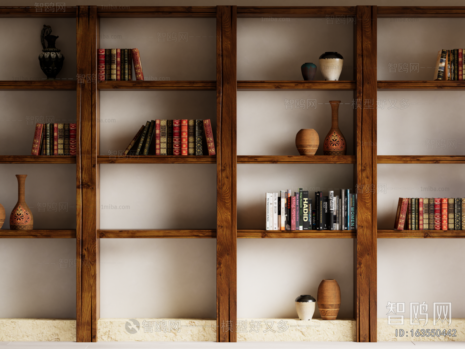 Wabi-sabi Style Bookshelf