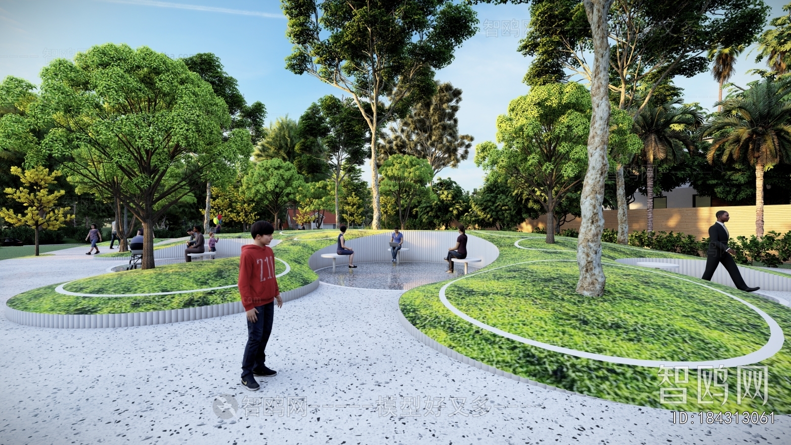 Modern Park Landscape