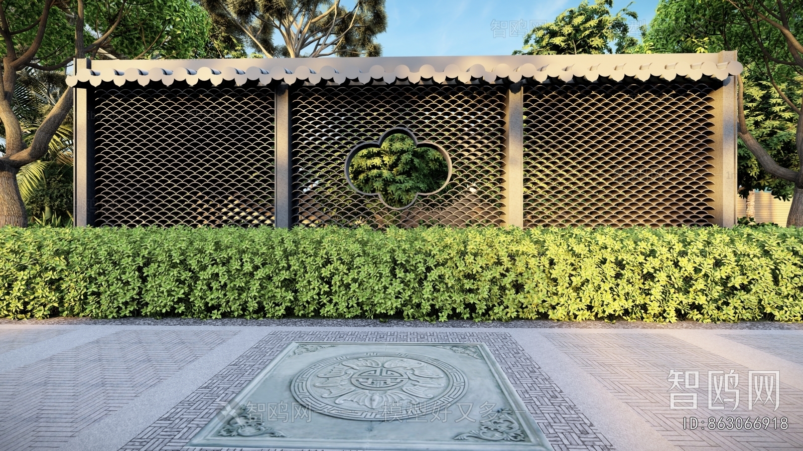 New Chinese Style Courtyard/landscape