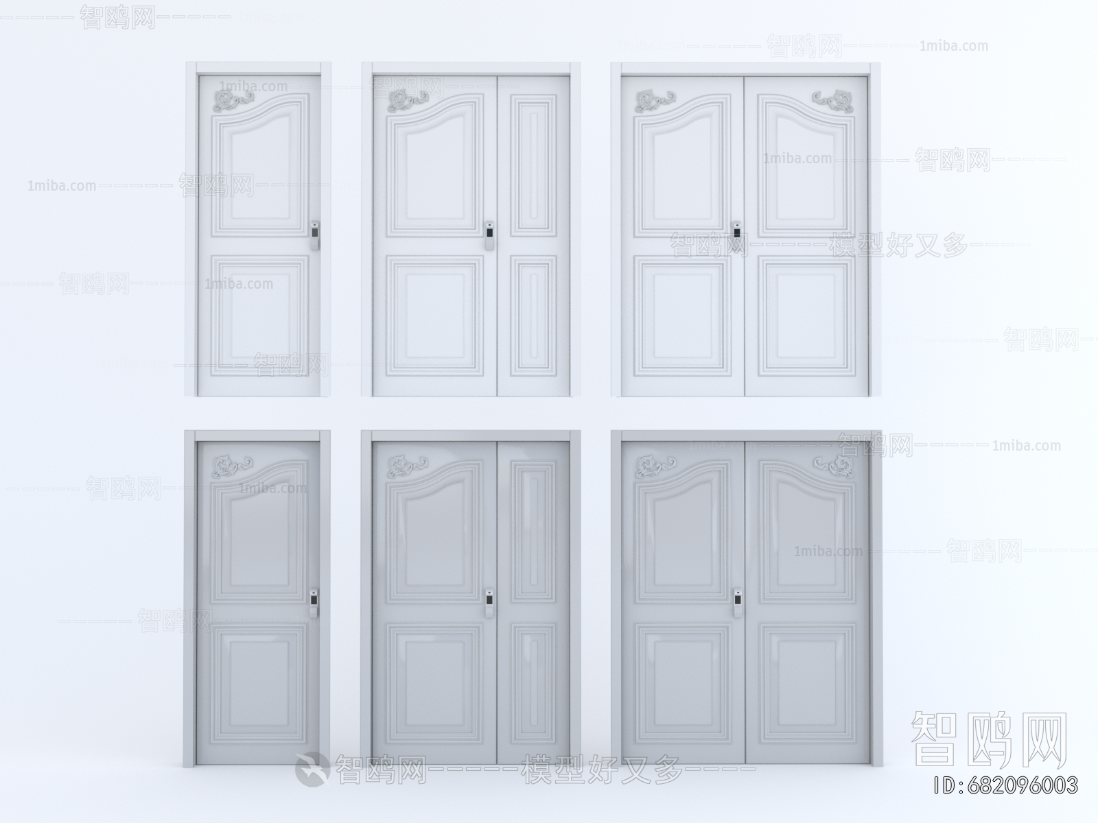 Simple European Style Door