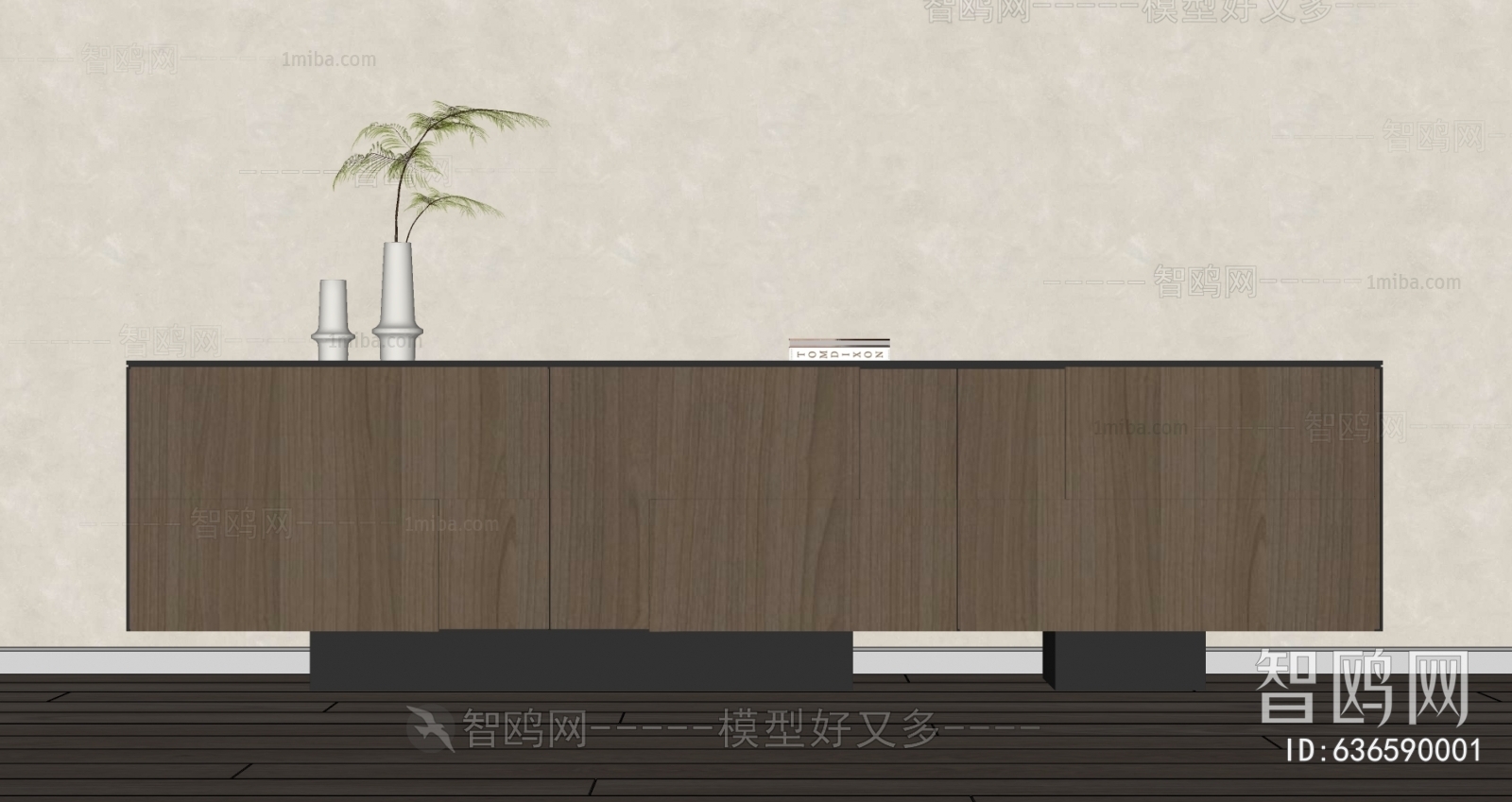 Modern Wabi-sabi Style Side Cabinet