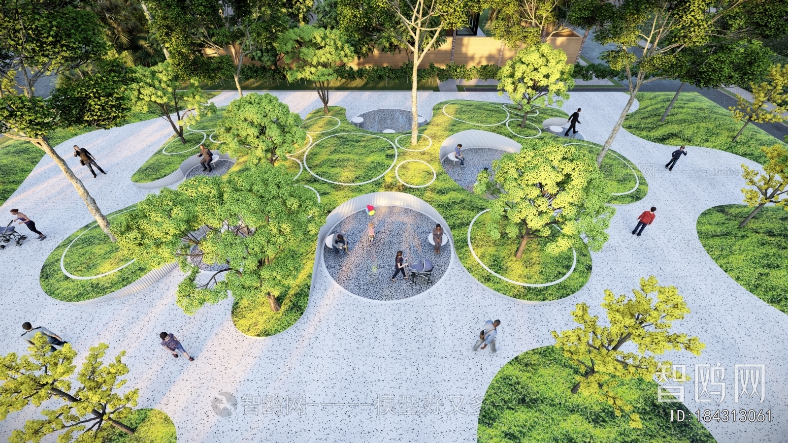 Modern Park Landscape