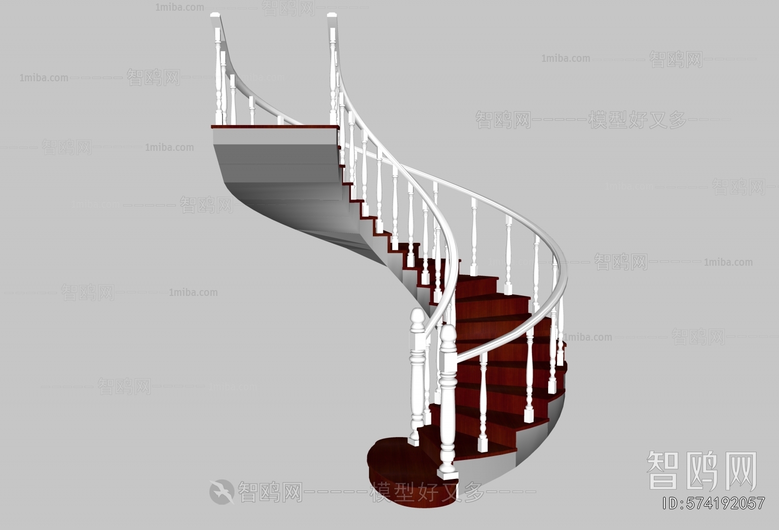 Simple European Style Rotating Staircase