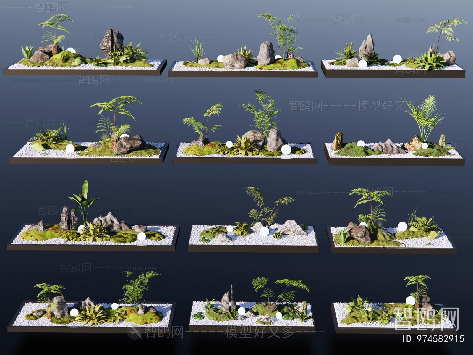 New Chinese Style Plant Landscaping