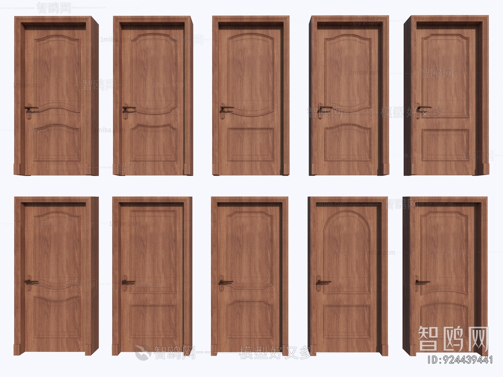 Simple European Style Single Door