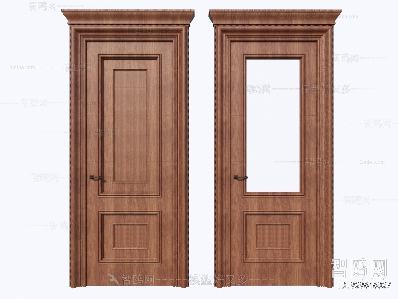 Simple European Style Single Door