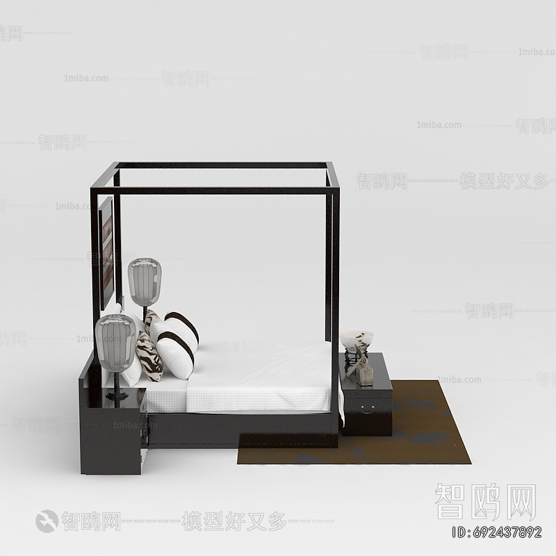 Chinese Style Double Bed