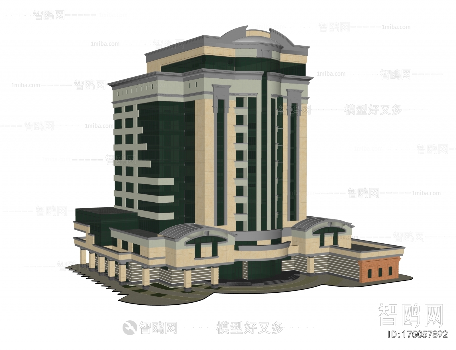 European Style Appearance Of Commercial Building