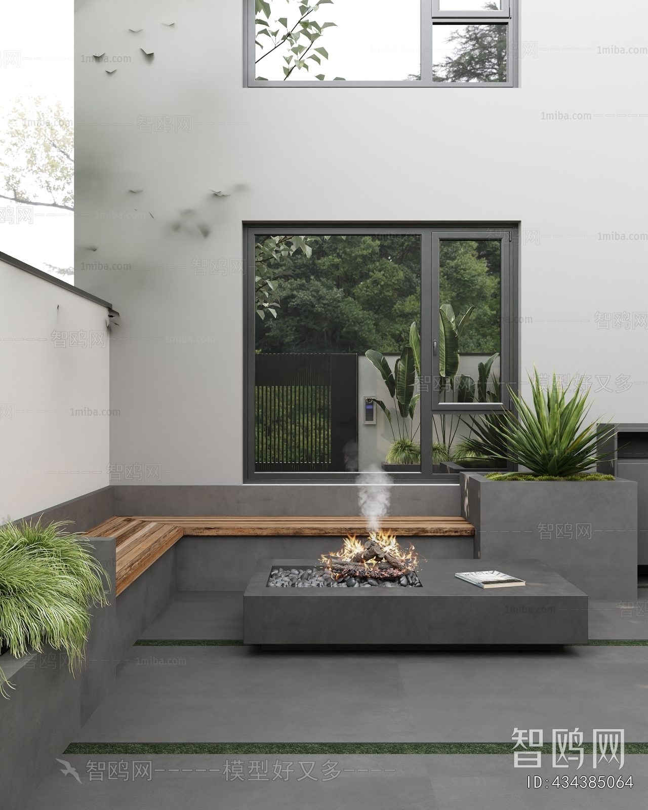 Modern Courtyard/landscape