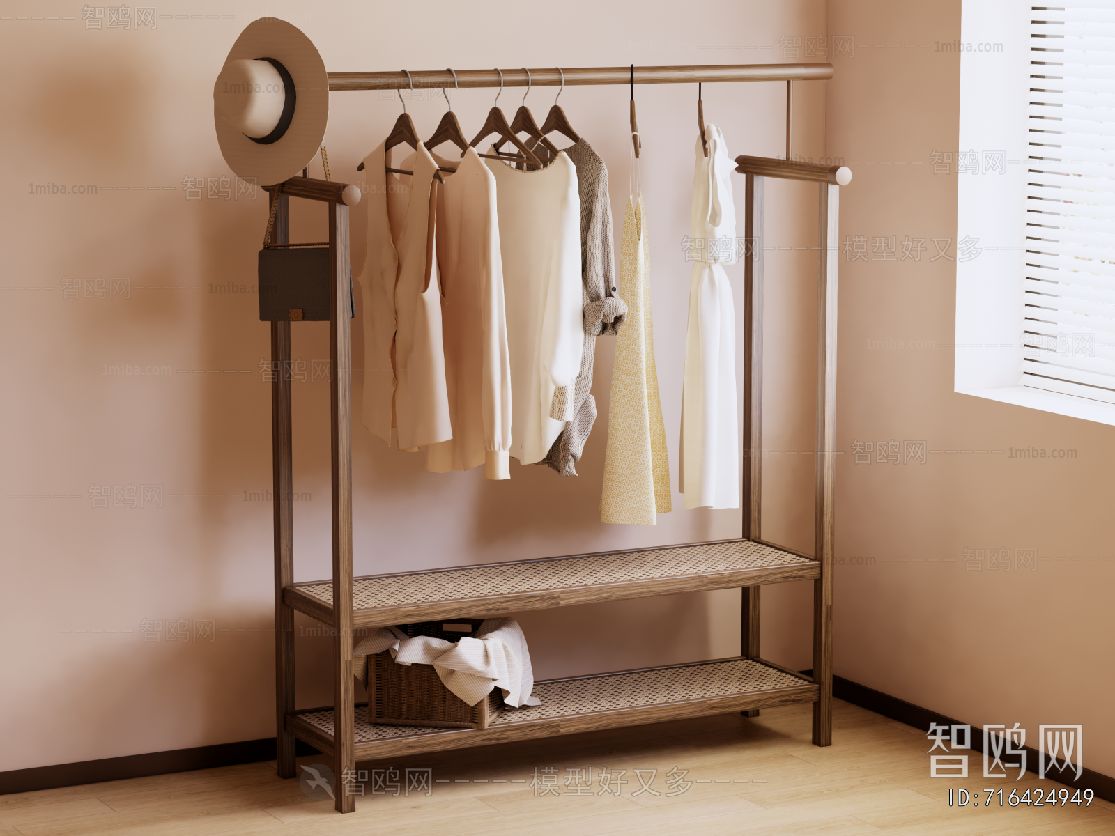 Wabi-sabi Style Coat Hanger