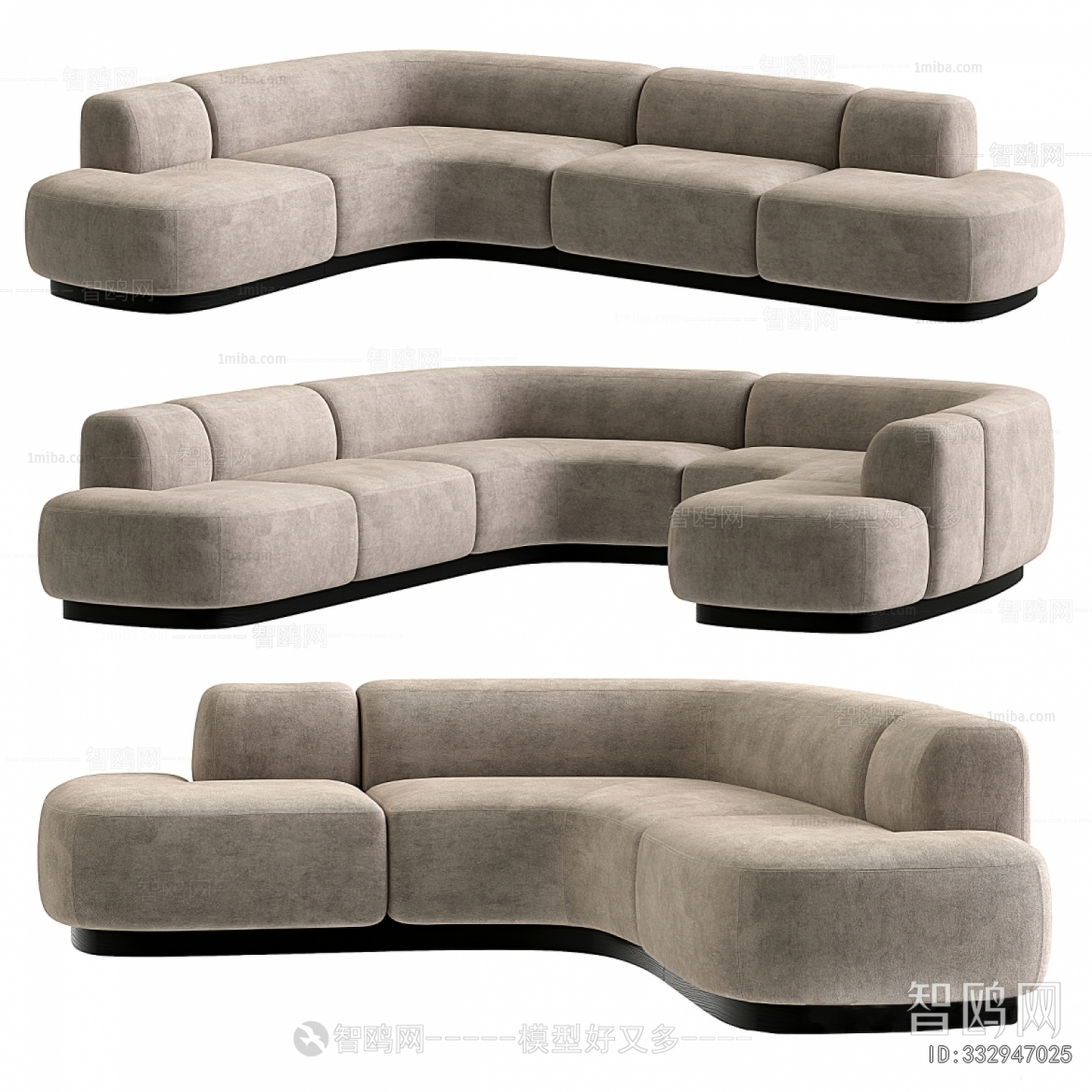 Modern Curved Sofa