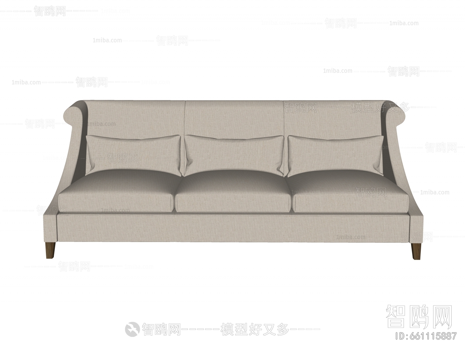 Modern Three-seat Sofa