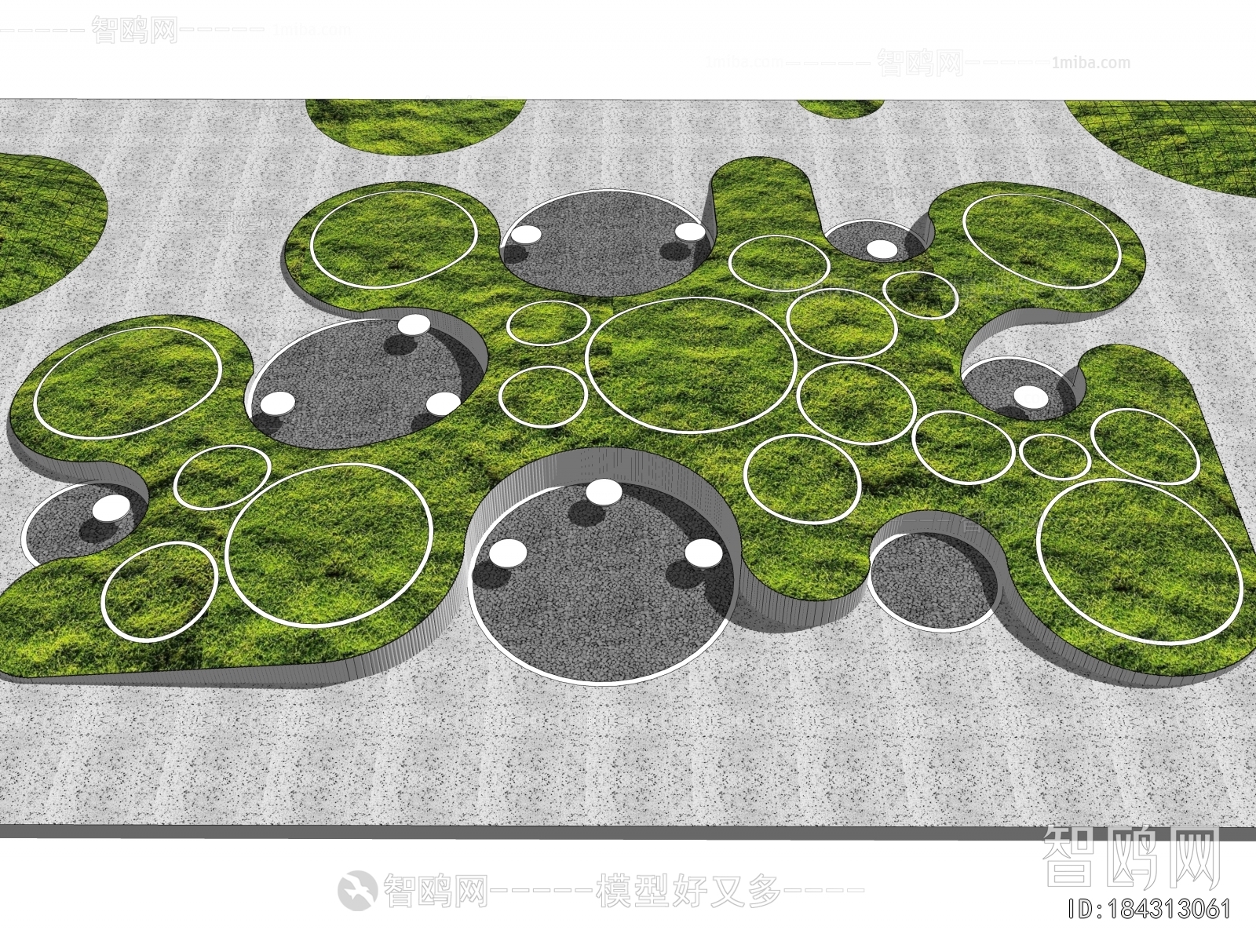 Modern Park Landscape