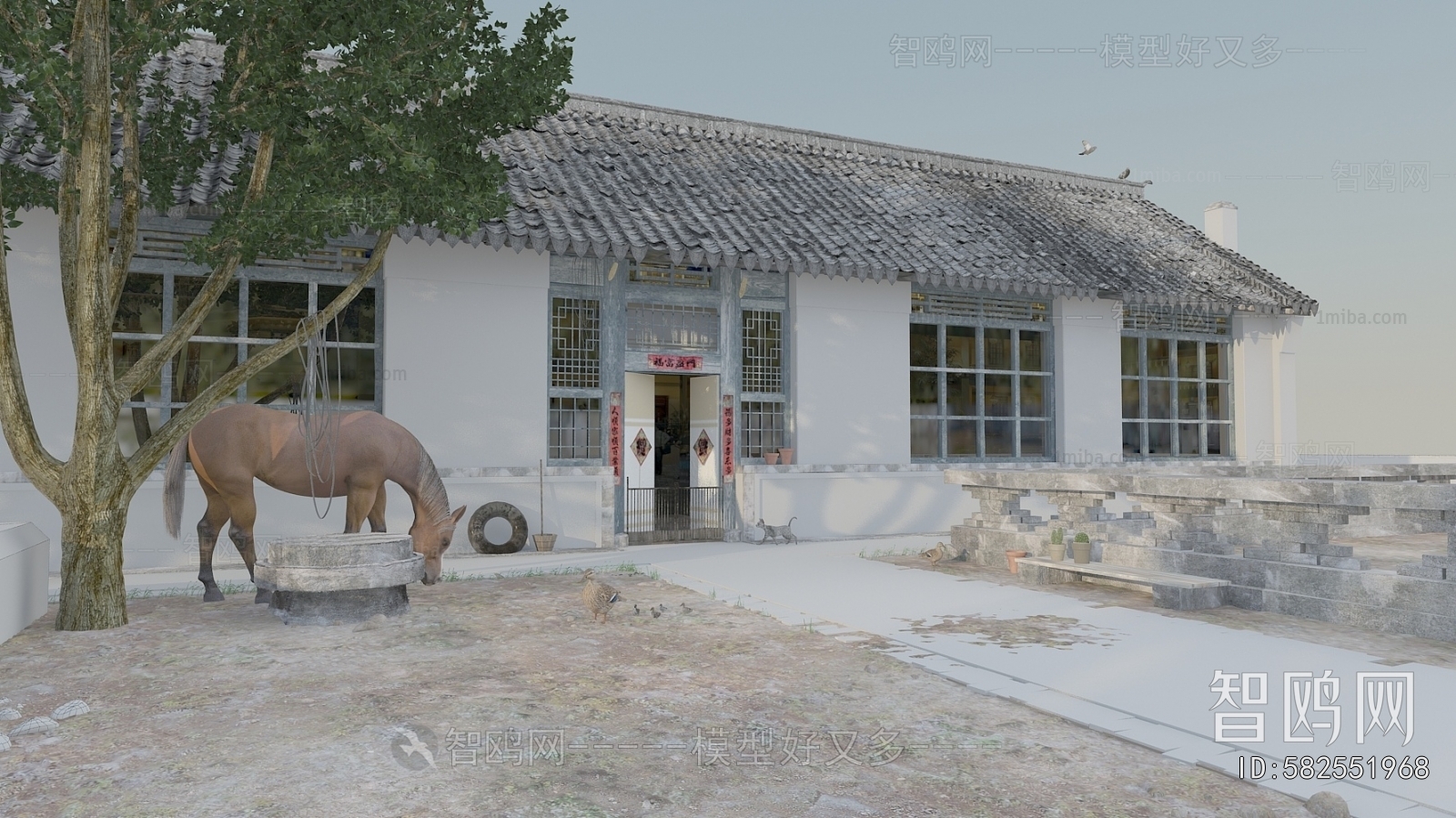 New Chinese Style Courtyard/landscape