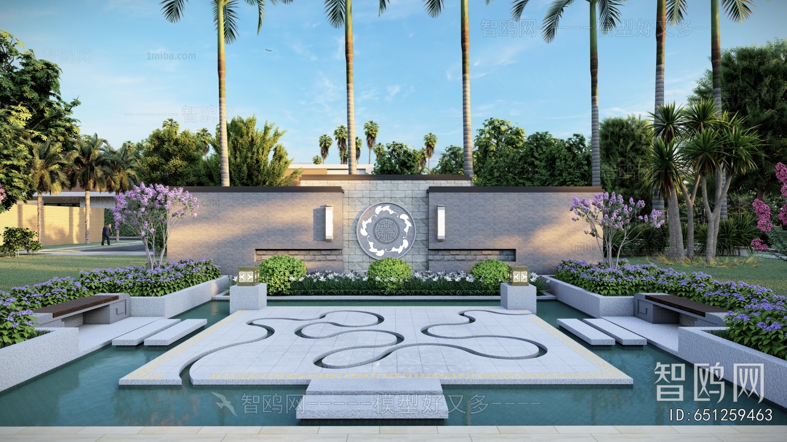 New Chinese Style Courtyard/landscape