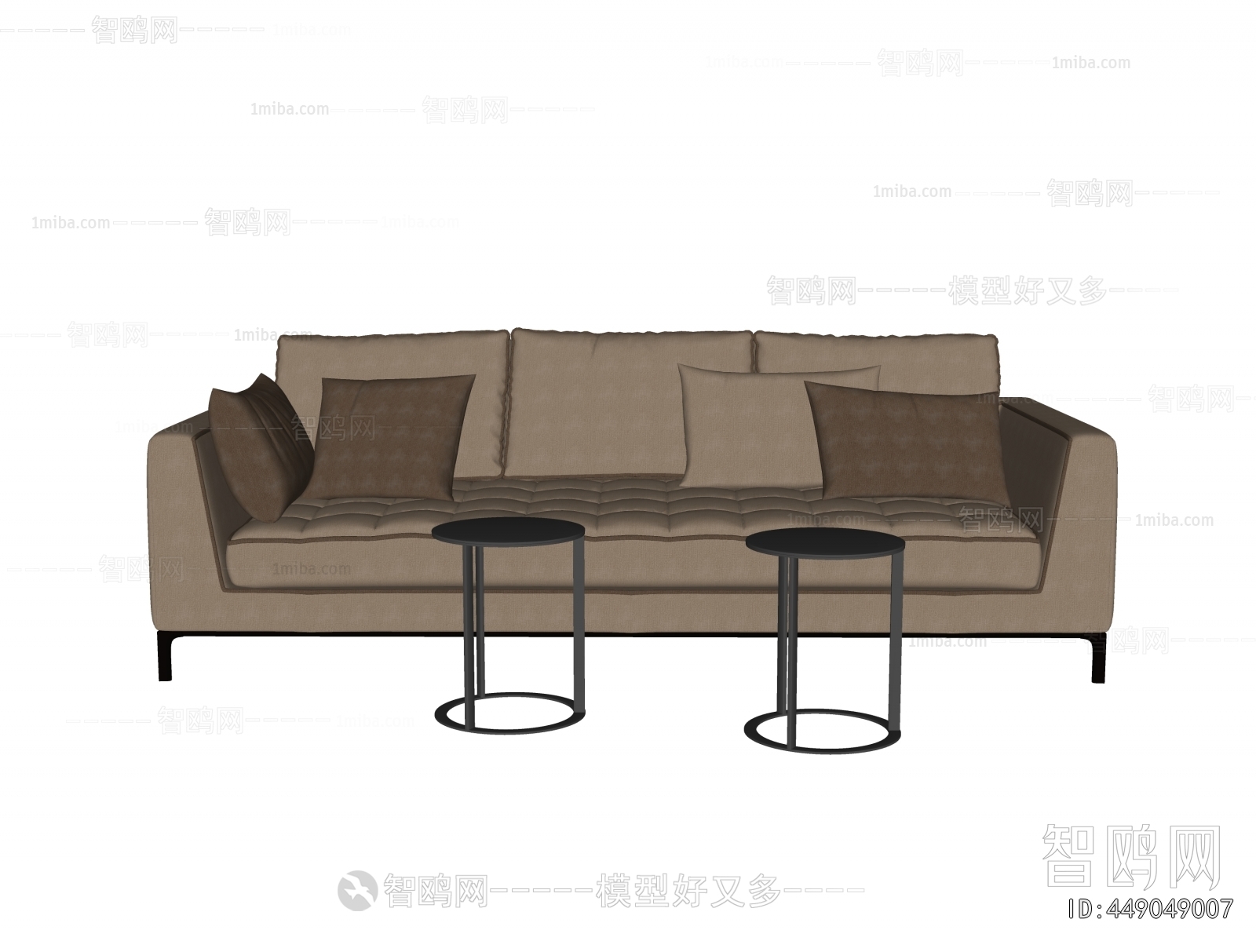 European Style Three-seat Sofa