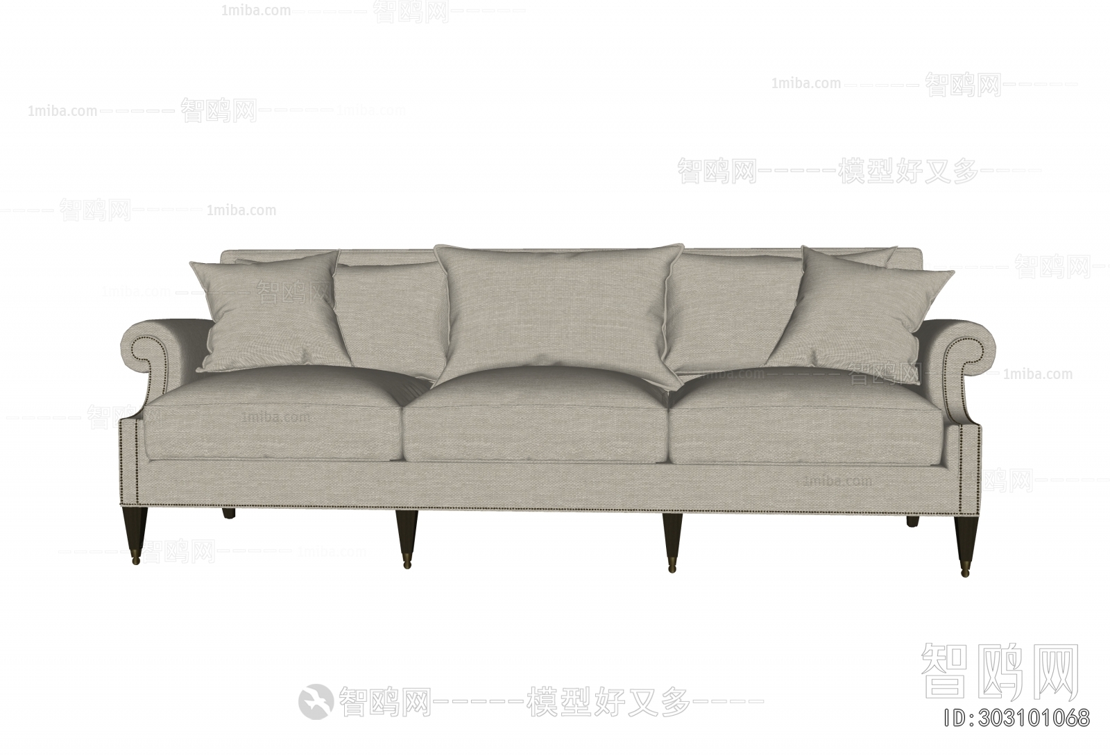 Modern Three-seat Sofa