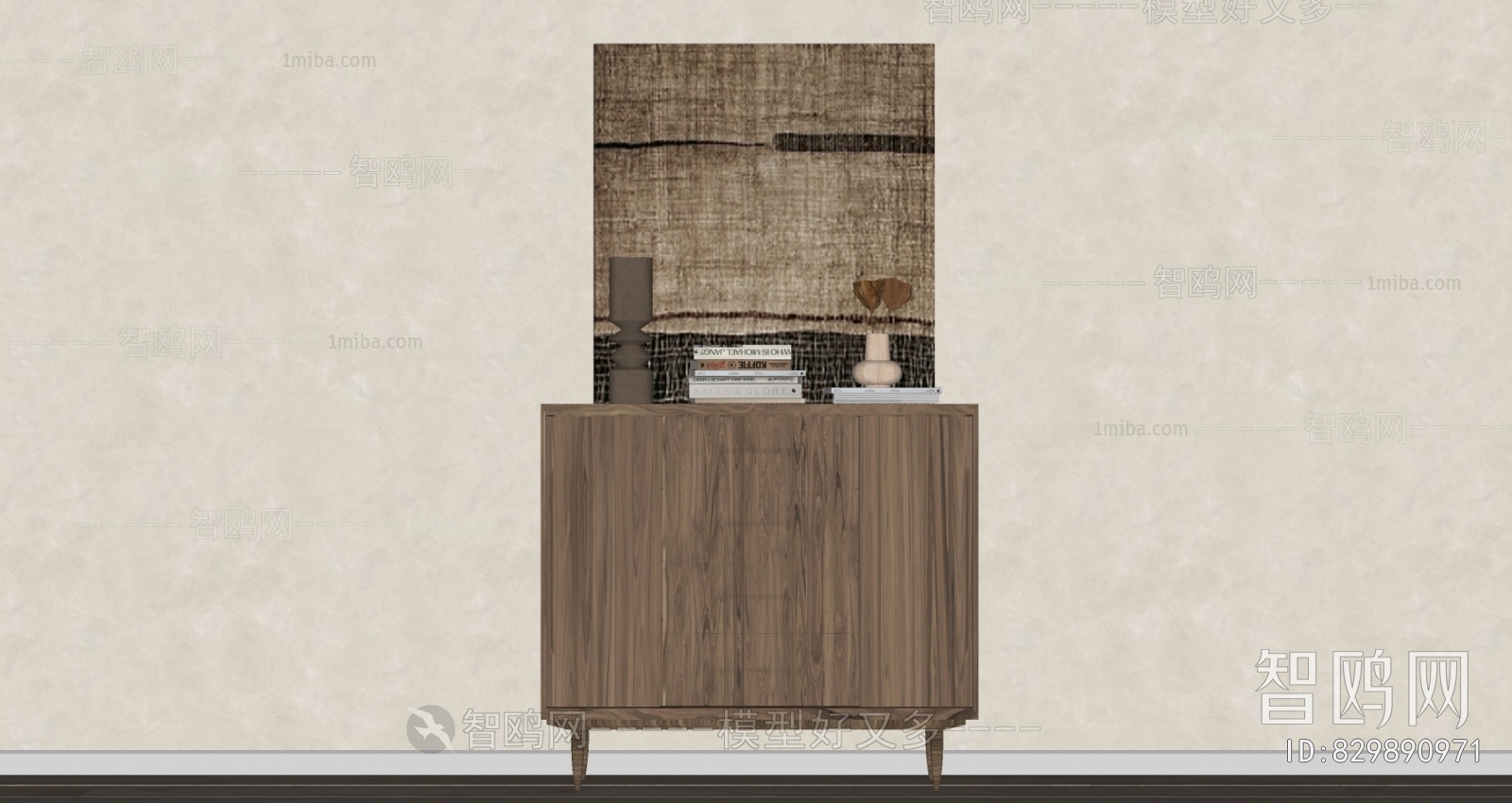 Wabi-sabi Style Side Cabinet