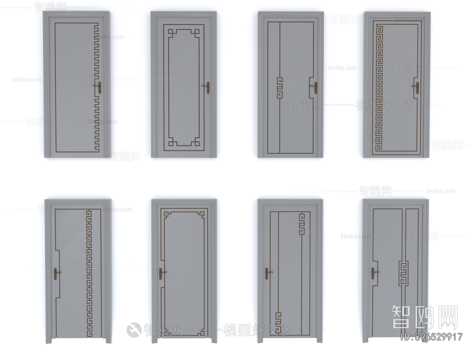 New Chinese Style Single Door