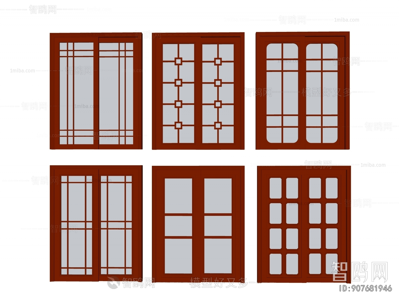 New Chinese Style Sliding Door